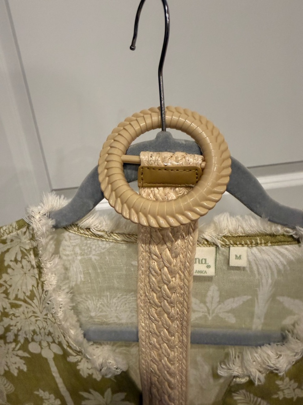 Spartina 449 Olive-Green Tropical Fringe dress. NEVER WORN - Picture 6 of 6